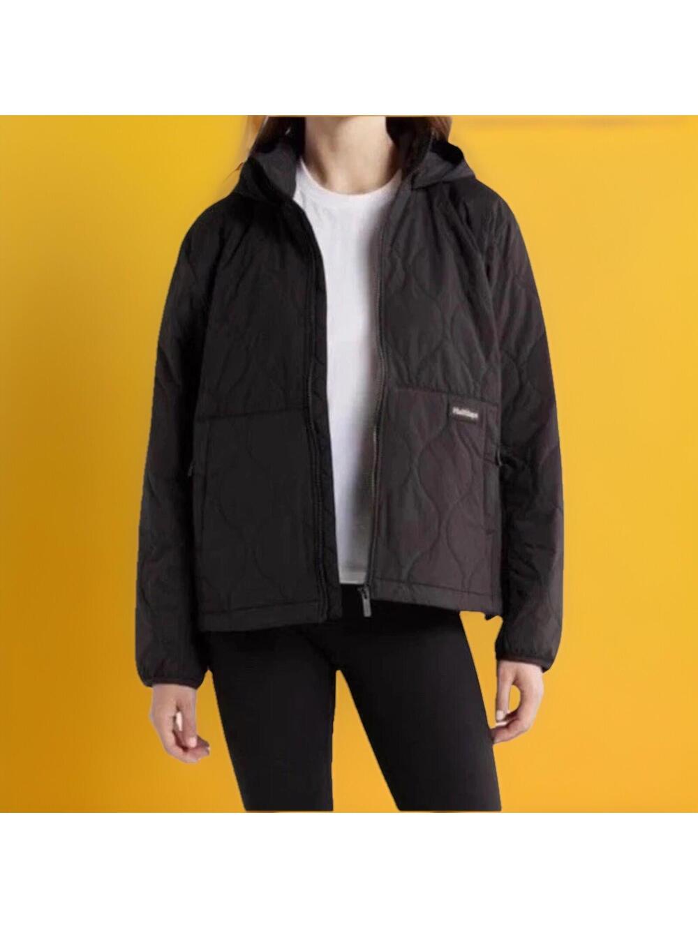 $195 Halfdays Bessie Packable Puffer Jacket Women Sz XS Black Quilted Outdoor